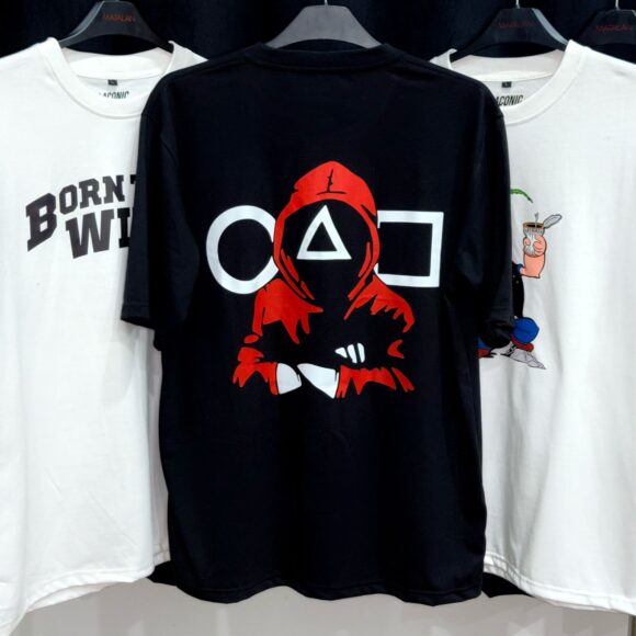 Squid Games Back Printed Drop Shoulder T-Shirt - Image 4